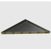Víztálca háromszög alakú, 400x400x565x30 mm, rozsdamentes acél, pld. Harvia Wall Corner kályhákhoz