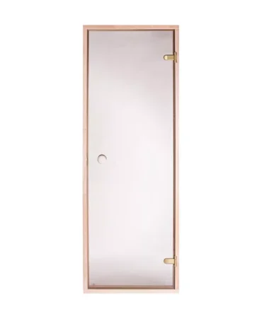 Szauna üvegajtó 8x20 - bronz - éger