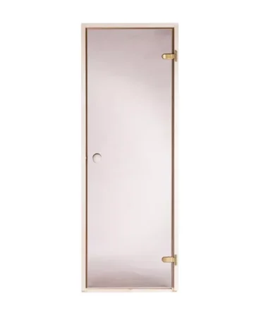 Szauna üvegajtó 8x20 - bronz - nyár
